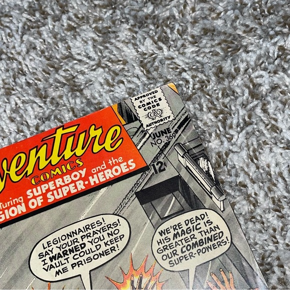 VINTAGE 1968 DC COMICS Adventure Comics Superman 1st App Mordru Silver Age #369 - Picture 3 of 10